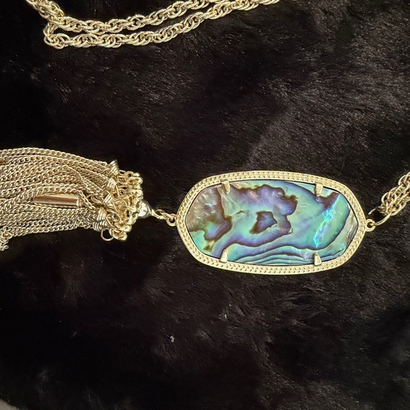 Kendra Scott Mother of Pearl Tassel Necklace - Picture 4 of 8